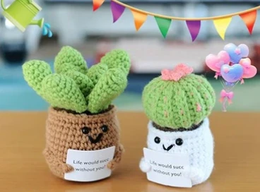 Plantes en test-de ganxet a mà: una forma de vida exuberant i creativa